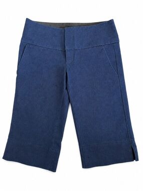 Women’s Navy Blue Bermuda Shorts - Comfortable Mid-Length Shorts